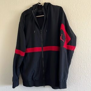 Black and red Jordan full zip up jacket